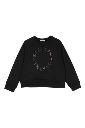 felpa in cotone nero STELLA McCARTNEY KIDS | TV4C60Z0453930